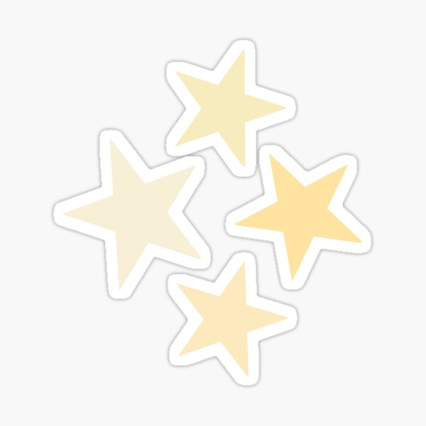 Yellow mini star pack Sticker for Sale by colleenm2