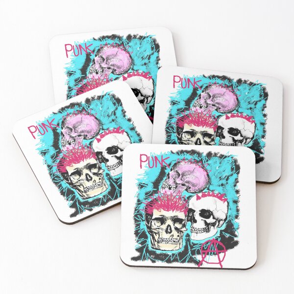 Item preview, Punk Rockin Skulls Vintage Retro Horror designed and sold by Beluved.
