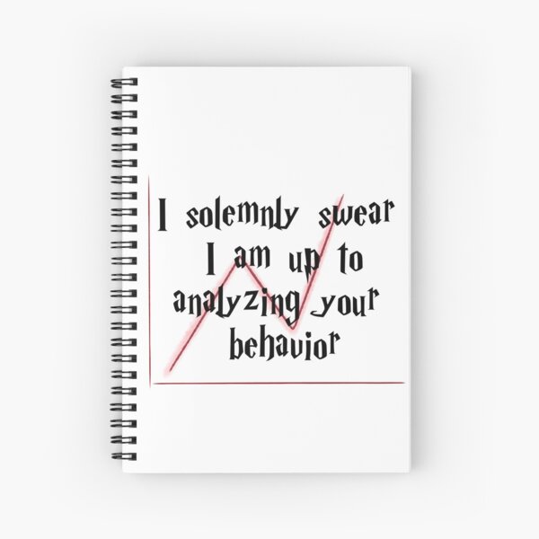 "HP Analyzing Behavior" Spiral Notebook By Itslaurenb | Redbubble