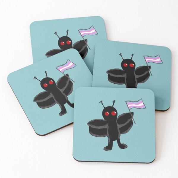 Item preview, Mothman Says Trans Rights (2.0) designed and sold by NebulaPaintShop.