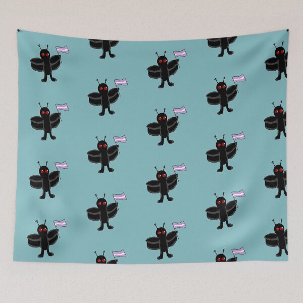 Item preview, Mothman Says Trans Rights (2.0) designed and sold by NebulaPaintShop.