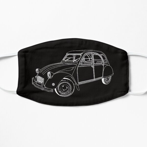 2CV, le canard, voiture française, voiture classique Masque sans plis