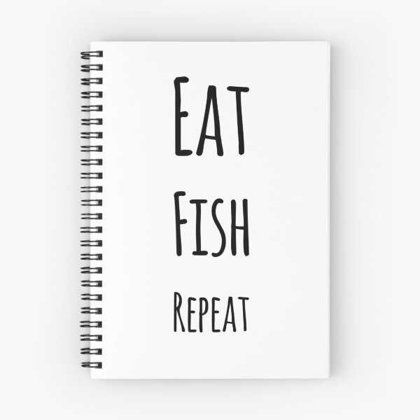 Item preview, eat fish repeat designed and sold by BassHookTees.