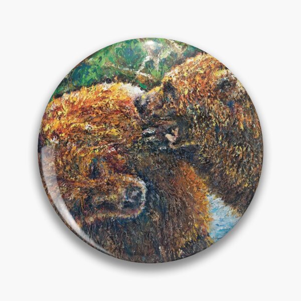 Item preview, Grizzly Bears, an oil painting, "Persbearctive" designed and sold by Josh De Pasquale.