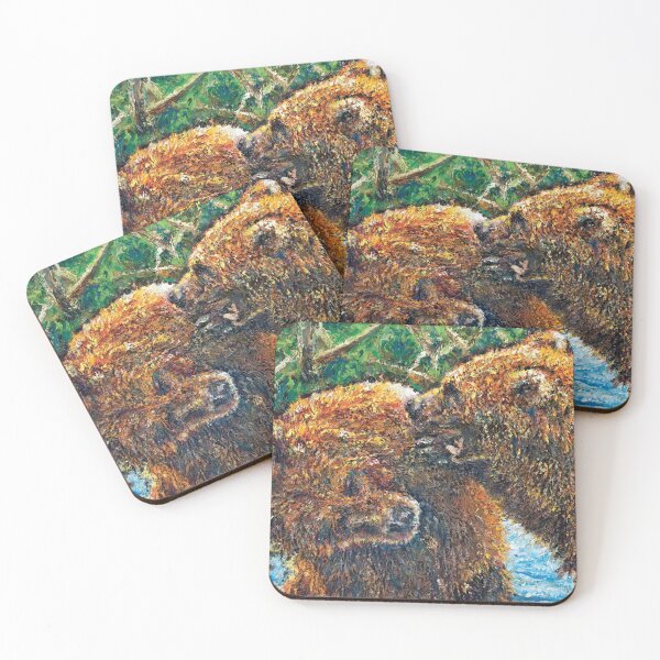 Item preview, Grizzly Bears, an oil painting, "Persbearctive" designed and sold by Josh De Pasquale.