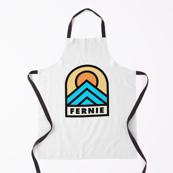 Item preview, Fernie Retro Badge Black Lines designed and sold by modeoftravel.