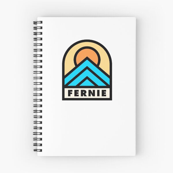 Item preview, Fernie Retro Badge Black Lines designed and sold by modeoftravel.