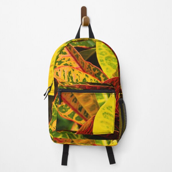 Item preview, Tropical fire croton colorful leaves designed and sold by Zina Stromberg.