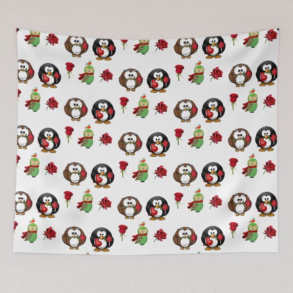 Item preview, Sticker pack roses penguin owl bird  designed and sold by PaperDreamPod.