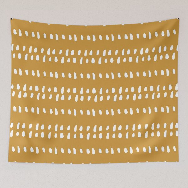 Item preview, African Spotted Mudcloth, Mustard Yellow, Boho Prints designed and sold by meggydesigns.