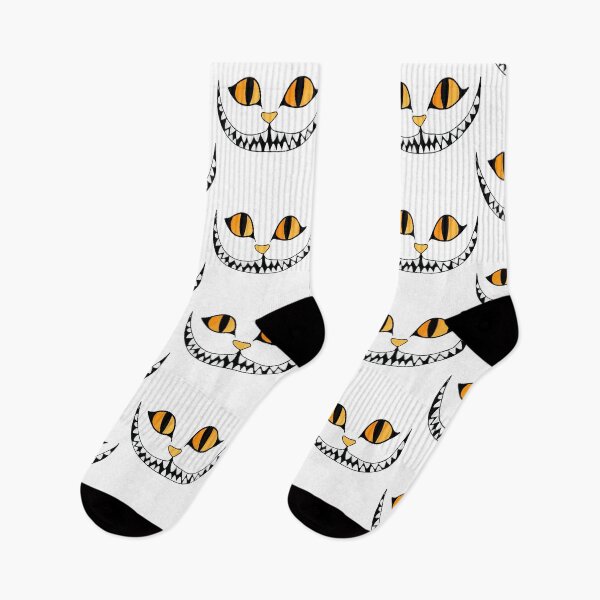 Item preview, Halloween Scary Cheshire Cat Halloween Wonderland Spooky Orange Eyes designed and sold by ScriptMan.