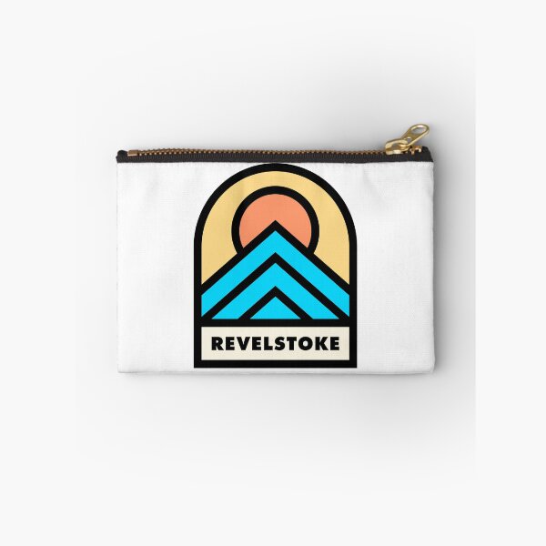 Item preview, Revelstoke Retro Badge Black Lines designed and sold by modeoftravel.
