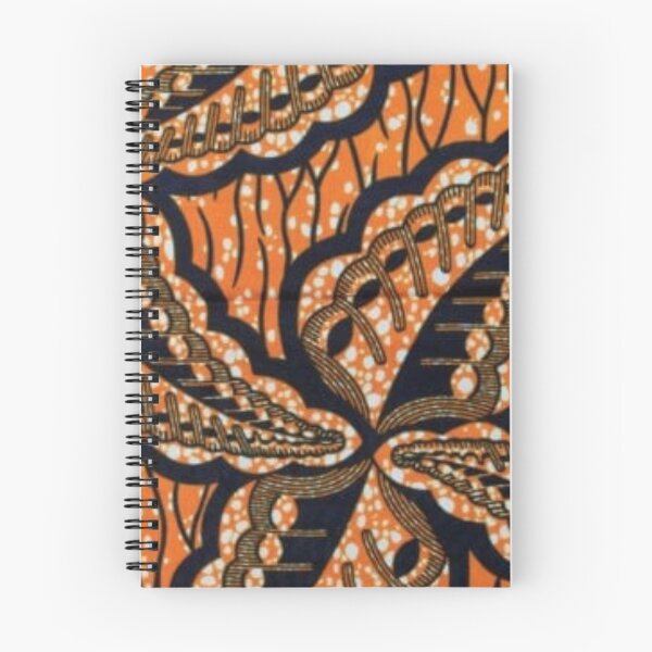 Item preview,  Estampado de cera africana de hoja naranja designed and sold by africanvisuals.