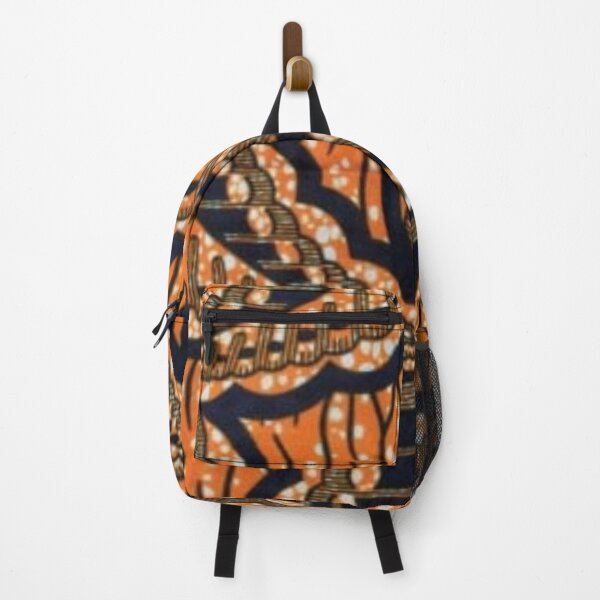 Item preview, Orange Leaf African Wax Print designed and sold by africanvisuals.