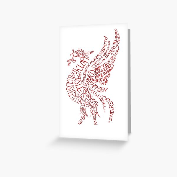 Vista previa del artículo con la obra «Tipográfico Hígado Ave Palabra Arte Liverpool Legends», diseñado y vendido por gamefacegear.