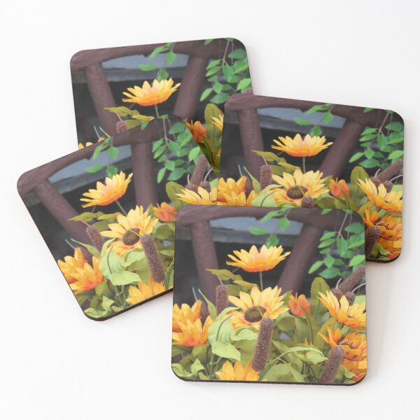 Item preview, Wagon Wheel Yellow Flowers designed and sold by spicygarb.
