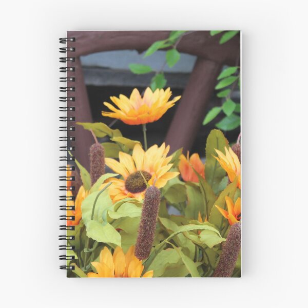 Item preview, Wagon Wheel Yellow Flowers designed and sold by spicygarb.