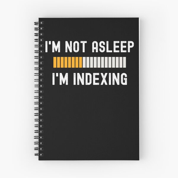 Item preview, I'm Not Asleep, I'm Indexing designed and sold by cheekygeek.