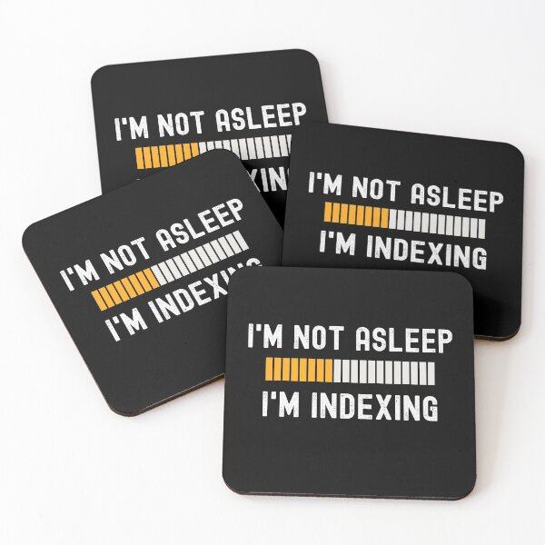 Item preview, I'm Not Asleep, I'm Indexing designed and sold by cheekygeek.