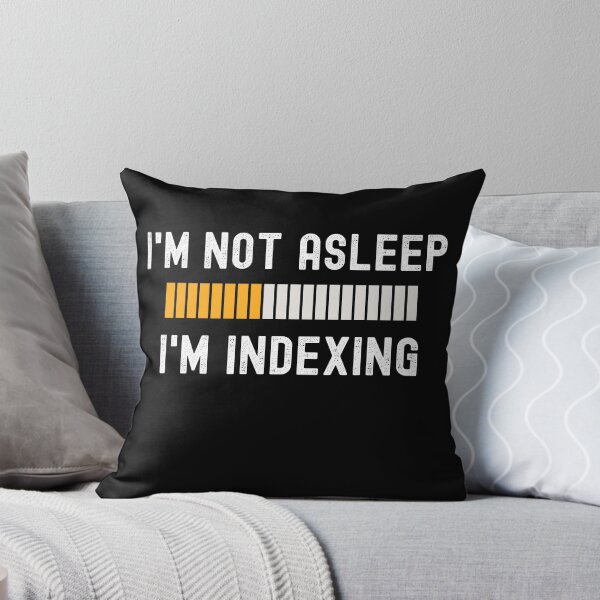 Item preview, I'm Not Asleep, I'm Indexing designed and sold by cheekygeek.