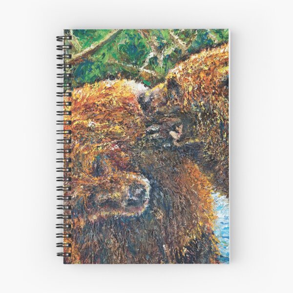 Item preview, Grizzly Bears, an oil painting, "Persbearctive" designed and sold by Josh De Pasquale.