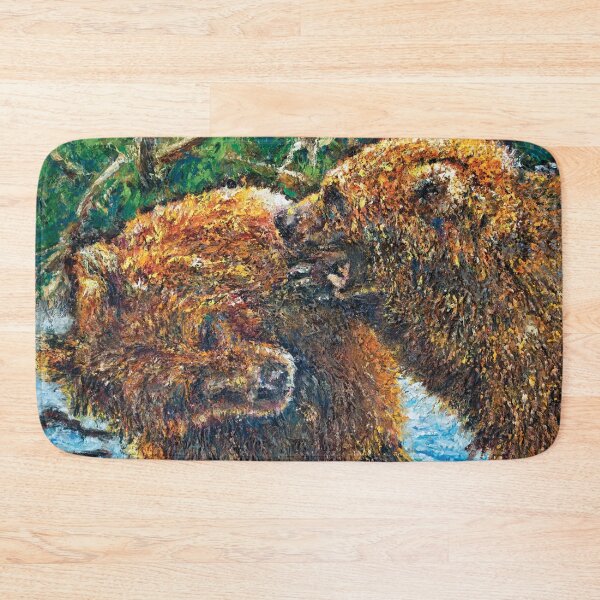 Item preview, Grizzly Bears, an oil painting, "Persbearctive" designed and sold by Josh De Pasquale.