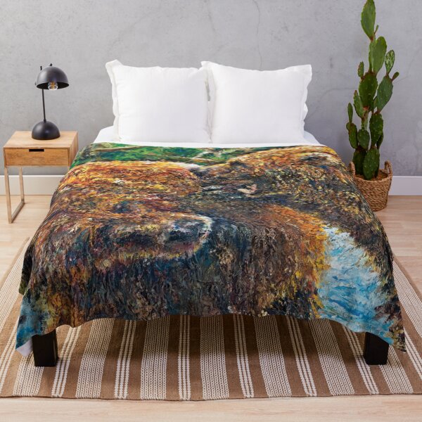 Item preview, Grizzly Bears, an oil painting, "Persbearctive" designed and sold by Josh De Pasquale.