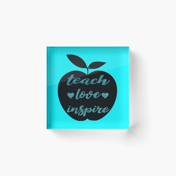 Item preview,  teach love inspire Teaching Teacher quote School Gift back to study designed and sold by khalidelk.