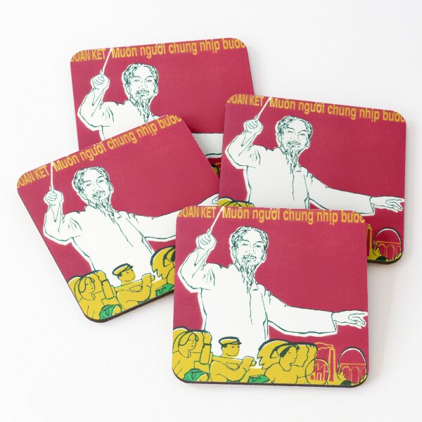 Item preview, Unite Everyone At The Same Pace! Vietnam Unity Propaganda Message designed and sold by retroposters.