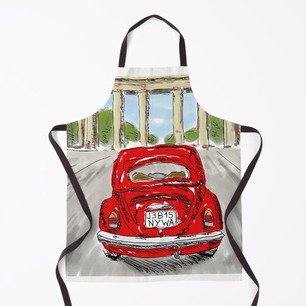 Aperçu de l'œuvre Voiture classique rouge créée et vendue par NYWA-ART.