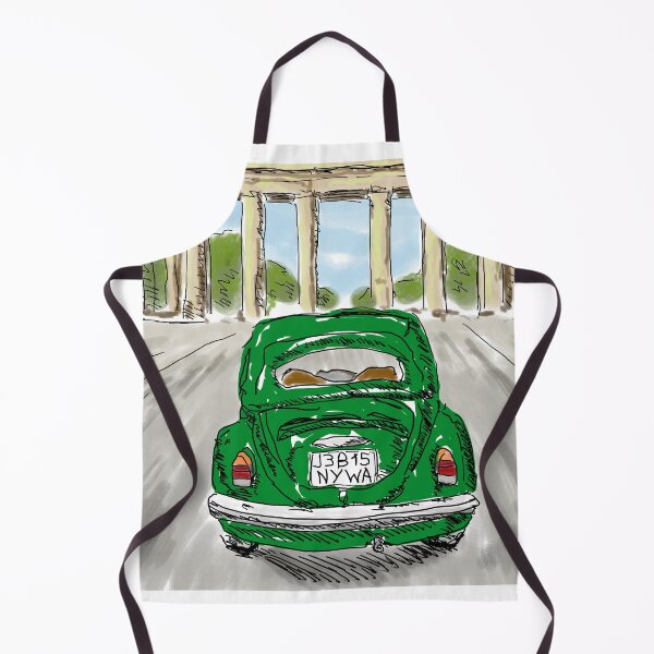 Aperçu de l'œuvre Voiture classique verte créée et vendue par NYWA-ART.