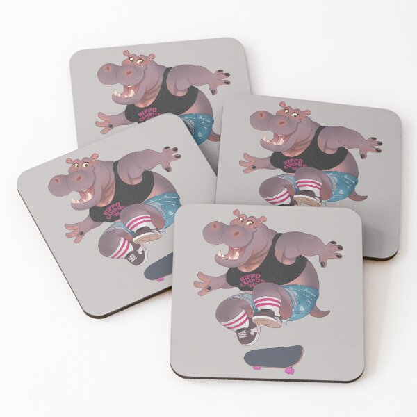 Item preview, Olivia the skateboarding hippo designed and sold by Michael Dashow.