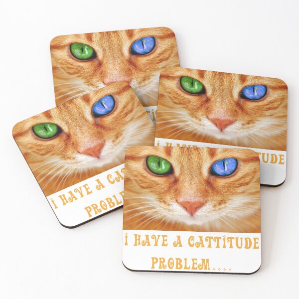 Item preview, Colorful Blue Green Eyes Cats designed and sold by joseech.