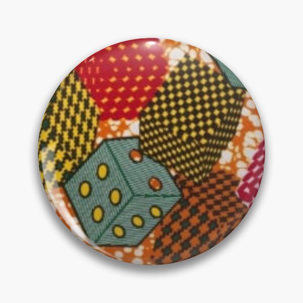 Item preview, Impresión de cera africana de dados coloridos designed and sold by africanvisuals.