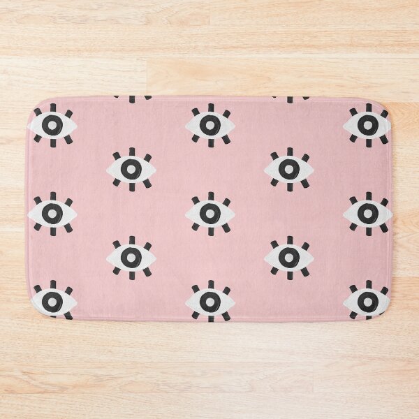 Aperçu de l'œuvre Evil Eye Dots - Blush & Noir créée et vendue par Cat Coquillette.