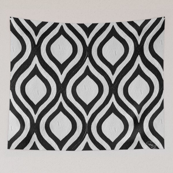 Item preview, Optical Waves – Black & White designed and sold by Cat Coquillette.