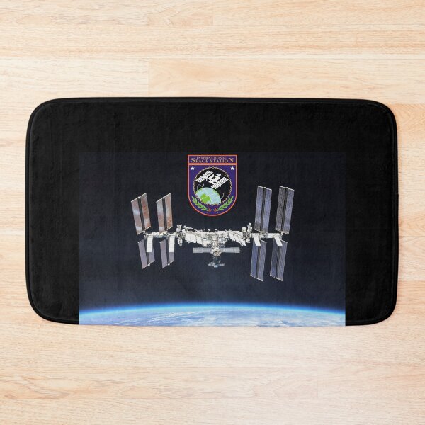 Item preview, ISS, International Space Station in orbit above Earth, with patch designed and sold by Dirk4171.