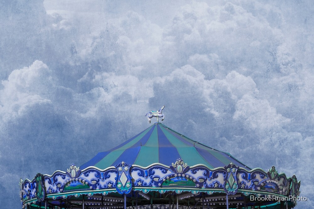 “Green and Blue Merry Go Round” by BrookeRyanPhoto | Redbubble