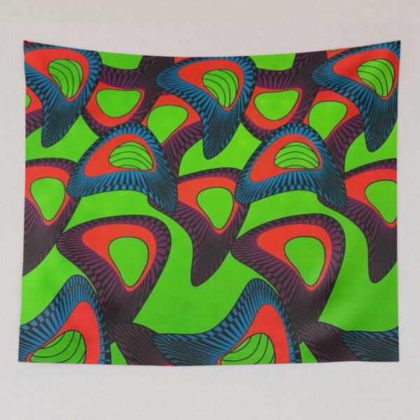 Item preview, Colorful Ankara | Red, Green and Blue African Wax Print  designed and sold by africanvisuals.