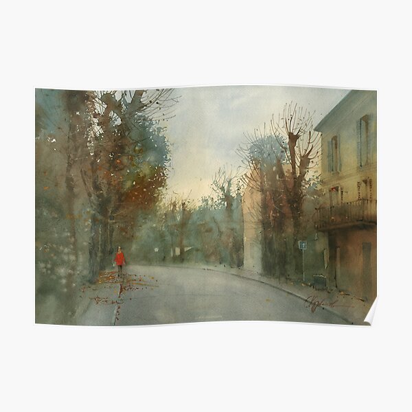 A little optimism in autumn evening Poster