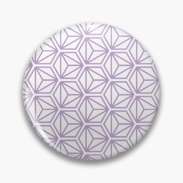 Item preview, Triangle Hexagon Cube Pattern – Lilac designed and sold by RoguePatterns.
