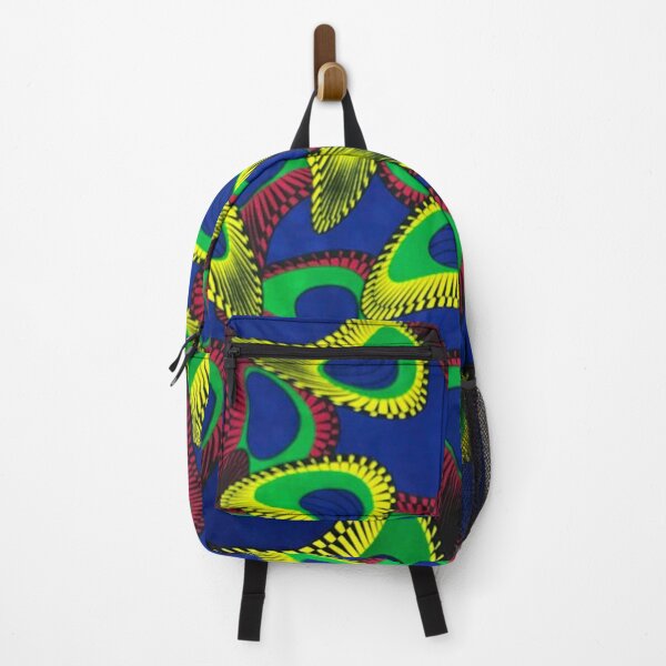 Item preview, Colorful Blue, Red, Green and Yellow African Wax Print designed and sold by africanvisuals.