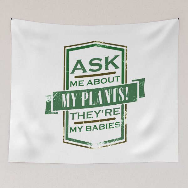 Item preview, Ask Me About My Plants - Vintage style  designed and sold by AJ-DesignCo.