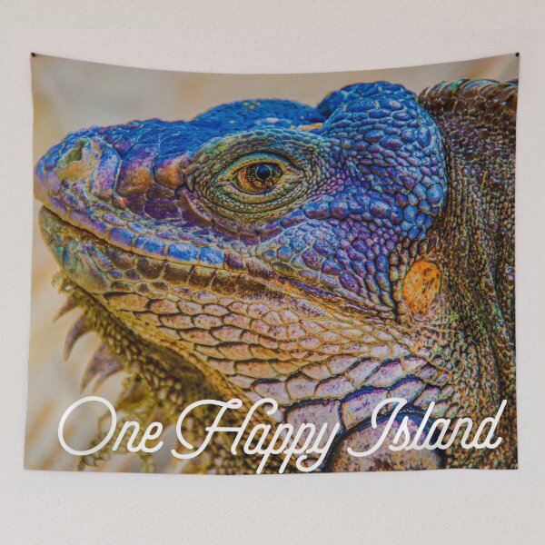 Item preview, Iguana One Happy Island  designed and sold by Jasmine Geerman Zehl.