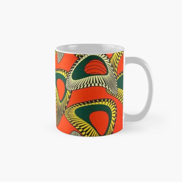 Item preview, Orange, Green and Yellow African Wax Print designed and sold by africanvisuals.