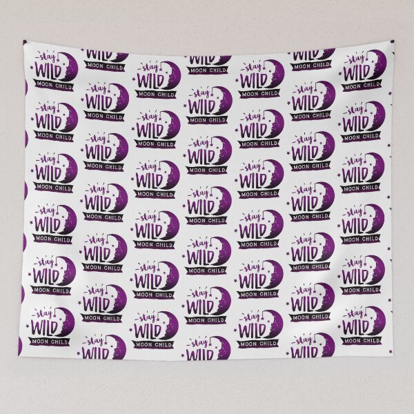 Item preview, Stay Wild Moon Child Quote designed and sold by bohobeauti.