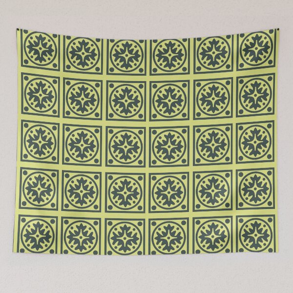 Item preview, Crazy Yellow Blackish Snowflake Unique Pattern designed and sold by spicygarb.
