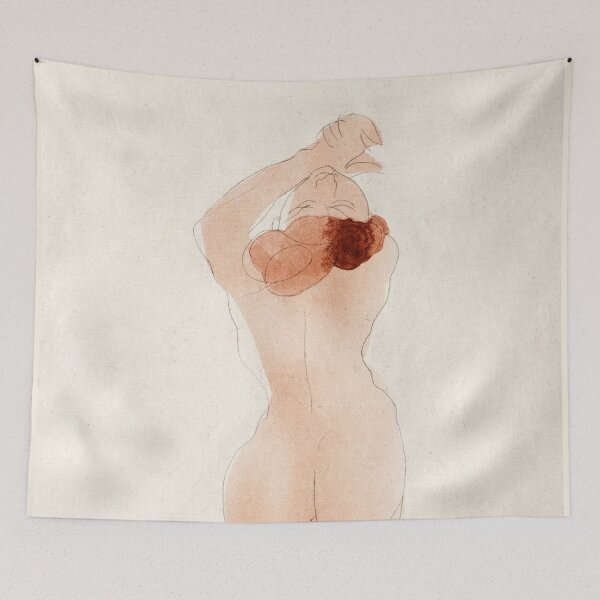 Item preview, Auguste Rodin Nude Female Illustration designed and sold by moonandcat.