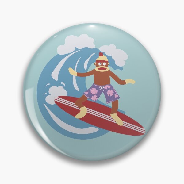 Item preview, Sock-monkey Surfin' designed and sold by joshsullivaan.