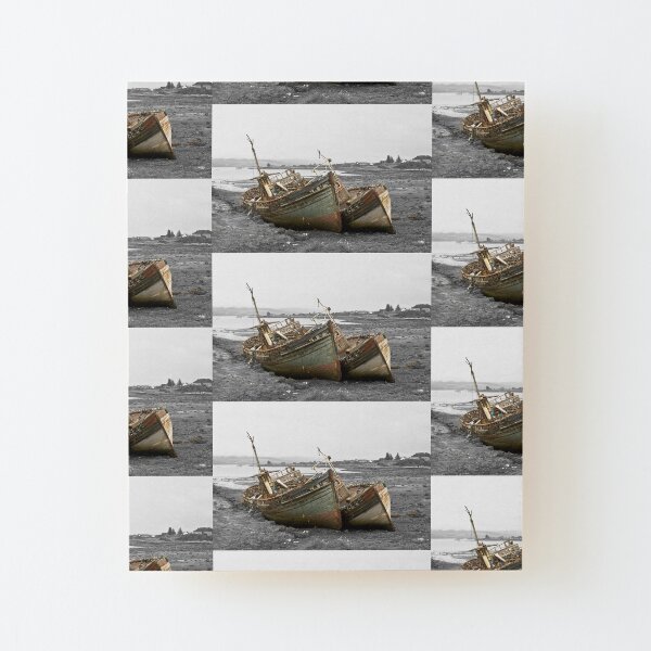 Old Boats Wood Mounted Print